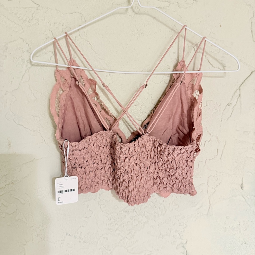 NWT Free People Adella Lace Bralette sz.L - Picture 3 of 5